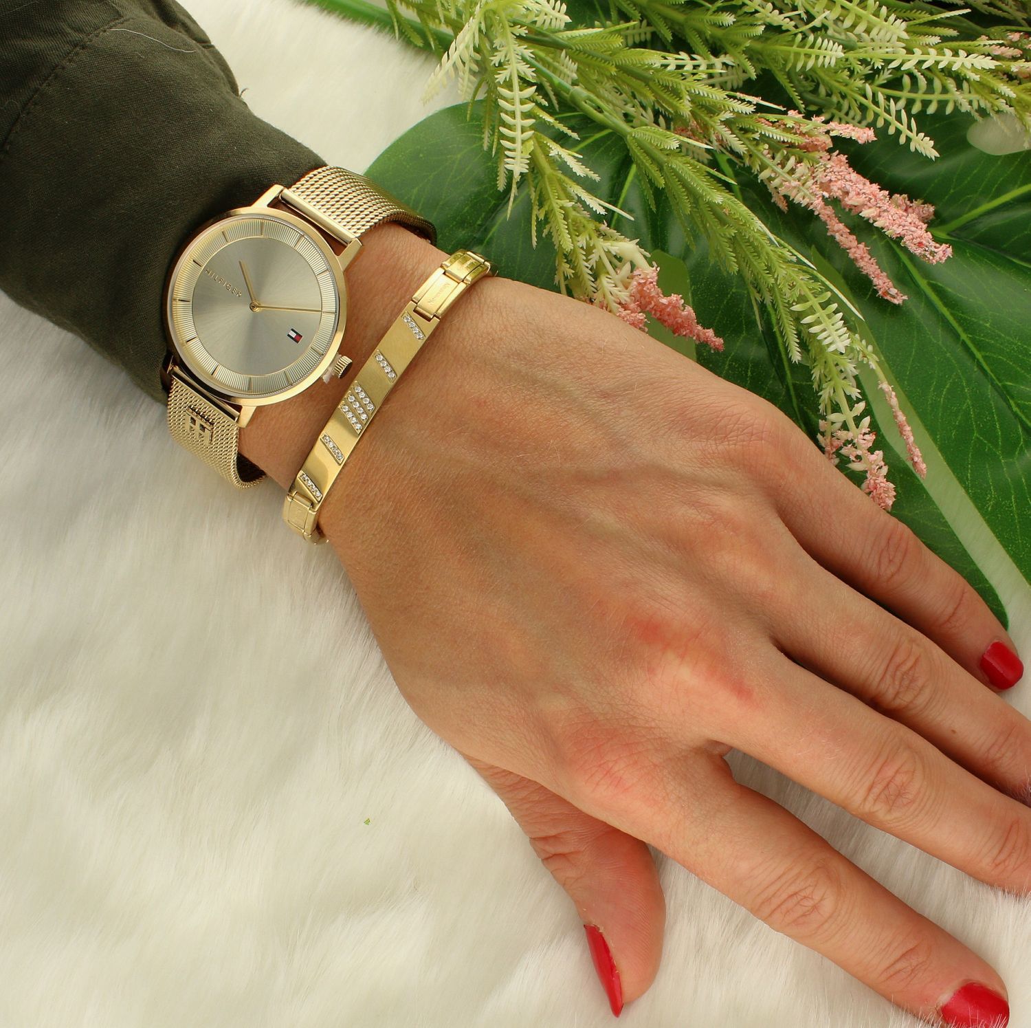 Bransoletka Nomination Trendsetter złota do graweru z blaszką ozdobiona cyrkonią 021150 012b.jpg